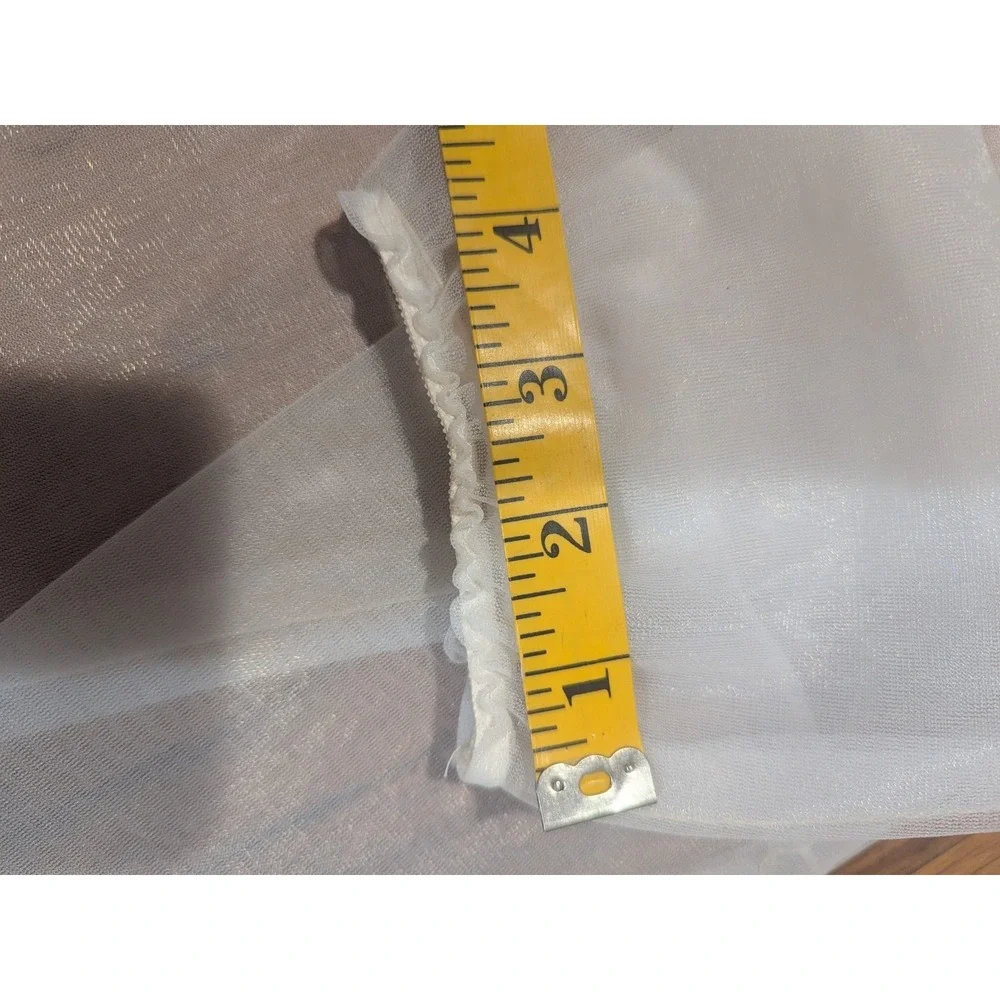 Sheer Gloves‎  bow Slip on Wrist Length and Sleeves Chiffon Laced See Pictures